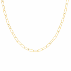 Gold Necklace With Chunky Chain Links