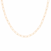 Rose Gold Necklace With Chunky Chain Links