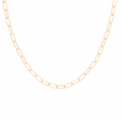 Rose Gold Necklace With Chunky Chain Links