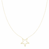 Gold Necklace With Big Star