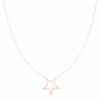 Rose Gold Necklace With Big Star -Oozoo SN 2023