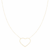 Gold Necklace With Big Heart