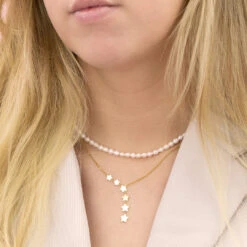 Gold Necklace With Stars 5 Gold Necklace With Stars -Oozoo SN 2054 SN 2058 1x1 cd74122c 5c4f 4849 a7d3 59f6fd216d99