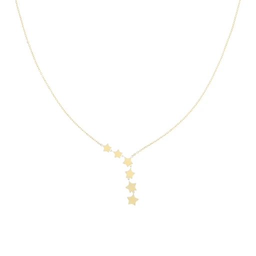 Gold Necklace With Stars 3 Gold Necklace With Stars