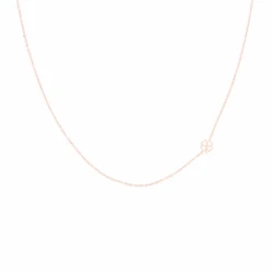 Rose Gold Necklace With A Clover