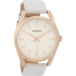 C9581 / 45mm / White Croco / Rose Gold